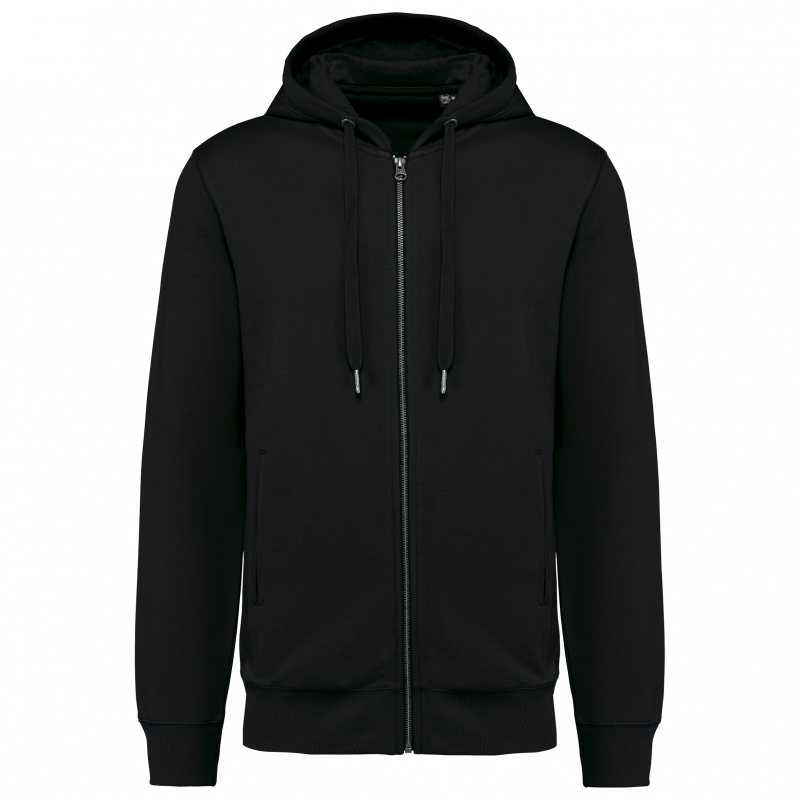 Sweat-shirt zippé à capuche unisexe doux et durable