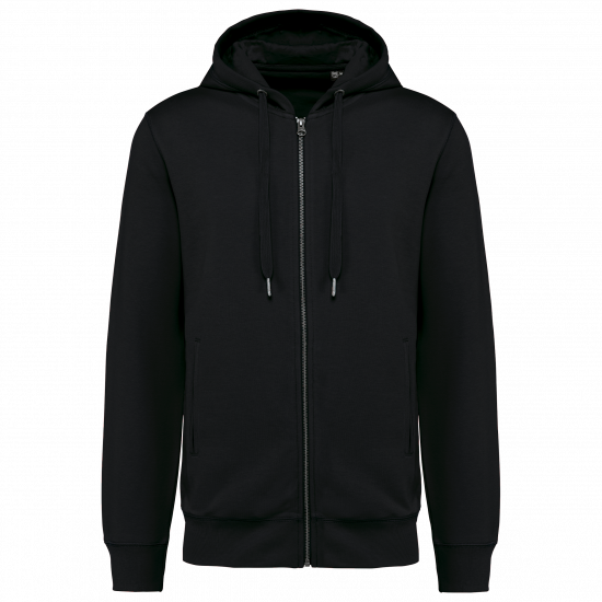 Sweat-shirt zippé à capuche unisexe doux et durable