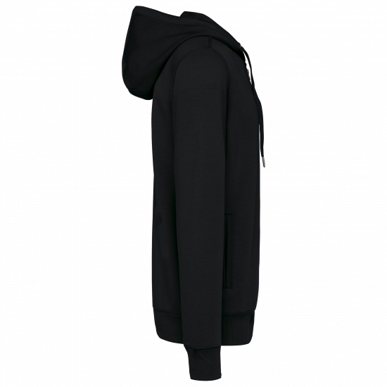 Sweat-shirt zippé à capuche unisexe doux et durable