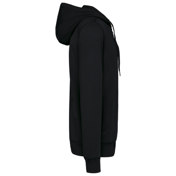 Sweat-shirt zippé à capuche unisexe doux et durable