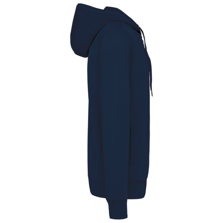 Sweat-shirt zippé à capuche unisexe doux et durable
