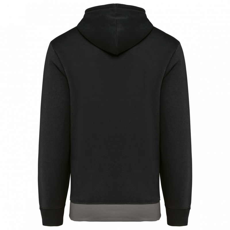 Sweat-shirt tricolore à capuche unisexe