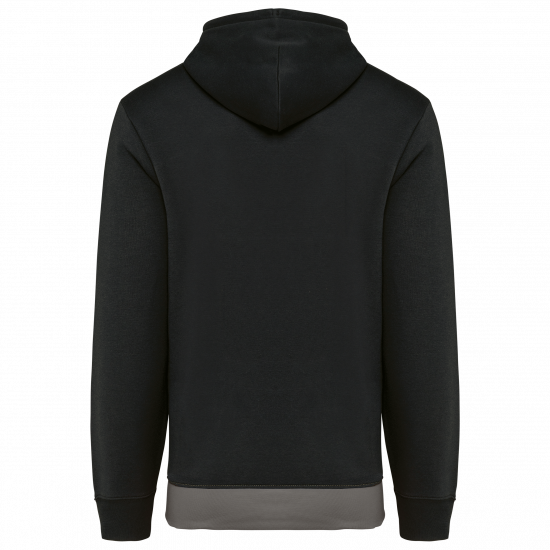 Sweat-shirt tricolore à capuche unisexe
