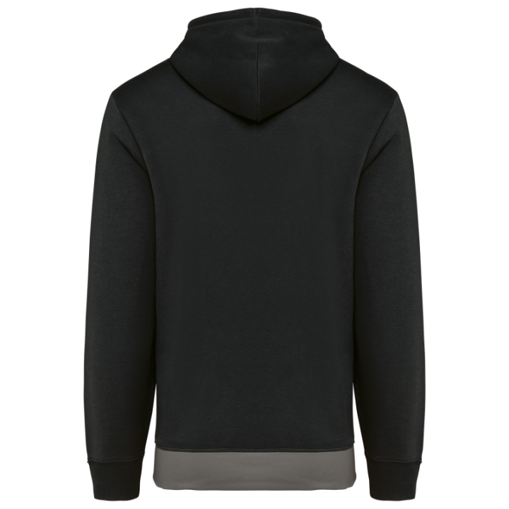 Sweat-shirt tricolore à capuche unisexe