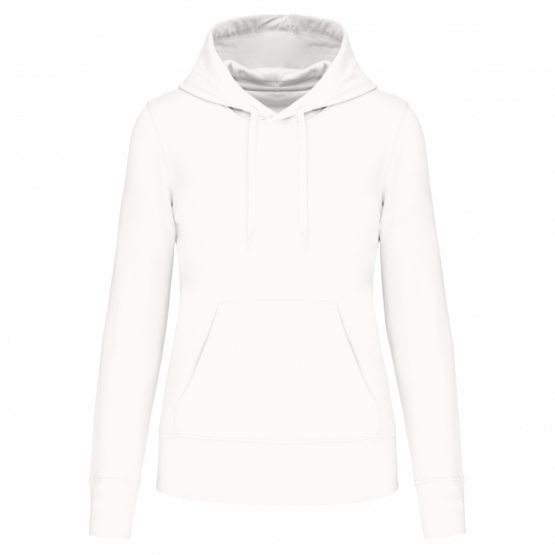 Sweat-shirt à capuche femme tissu écoresponsable