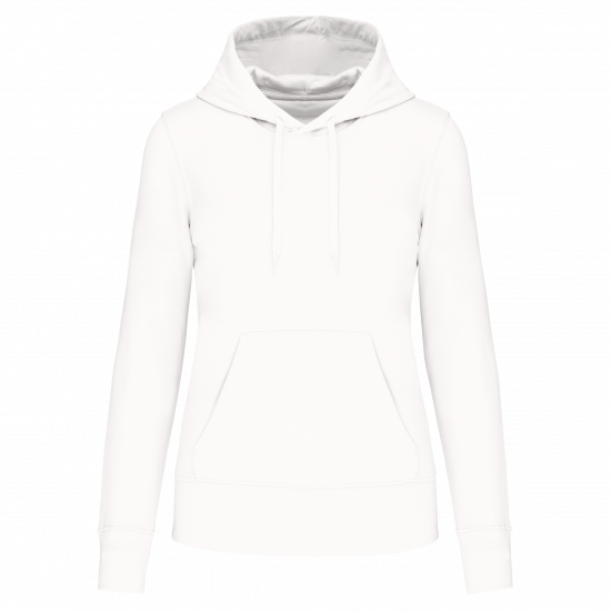 Sweat-shirt à capuche femme tissu écoresponsable