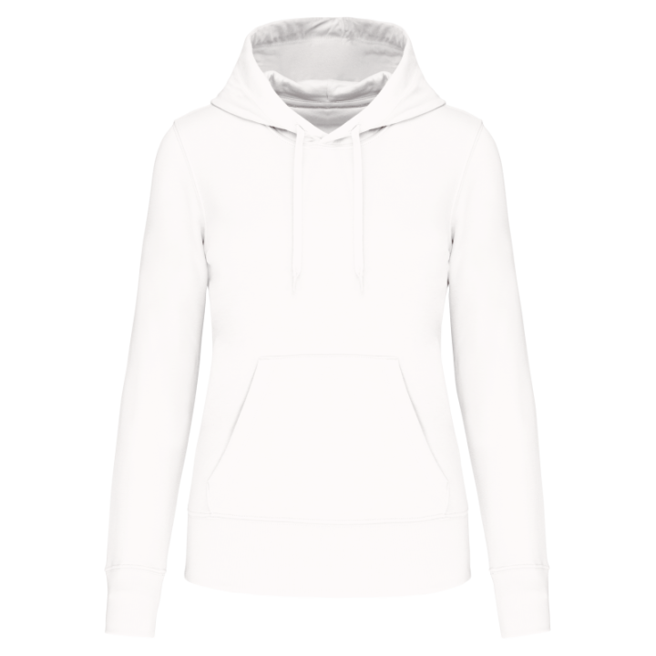 Sweat-shirt à capuche femme tissu écoresponsable