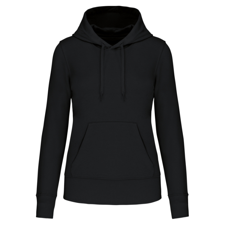 Sweat-shirt à capuche femme tissu écoresponsable