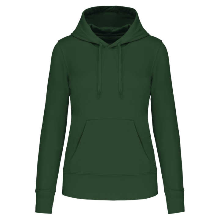 Sweat-shirt à capuche femme tissu écoresponsable