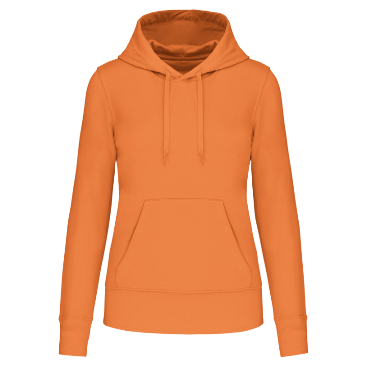 Sweat-shirt à capuche femme tissu écoresponsable
