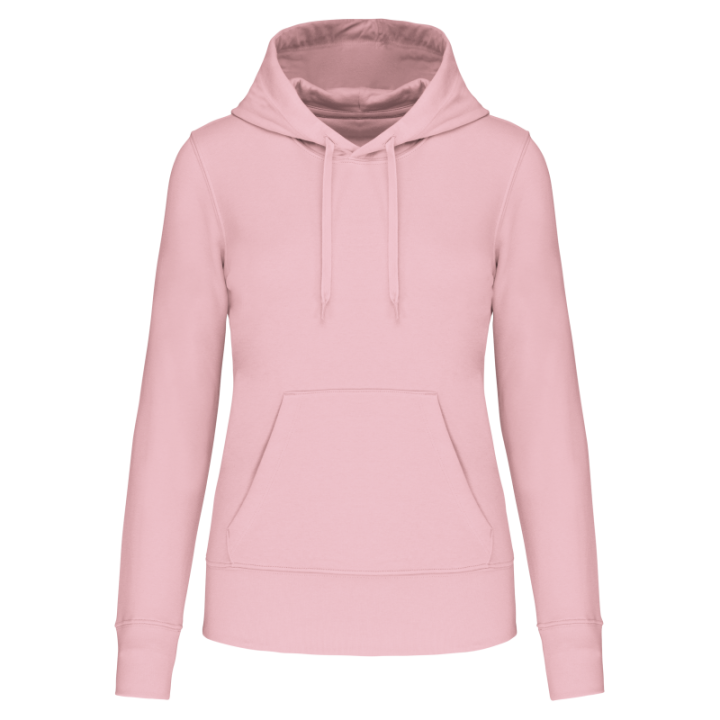 Sweat-shirt à capuche femme tissu écoresponsable