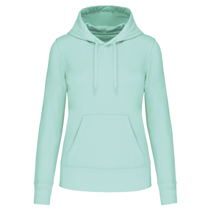 Sweat-shirt à capuche femme tissu écoresponsable