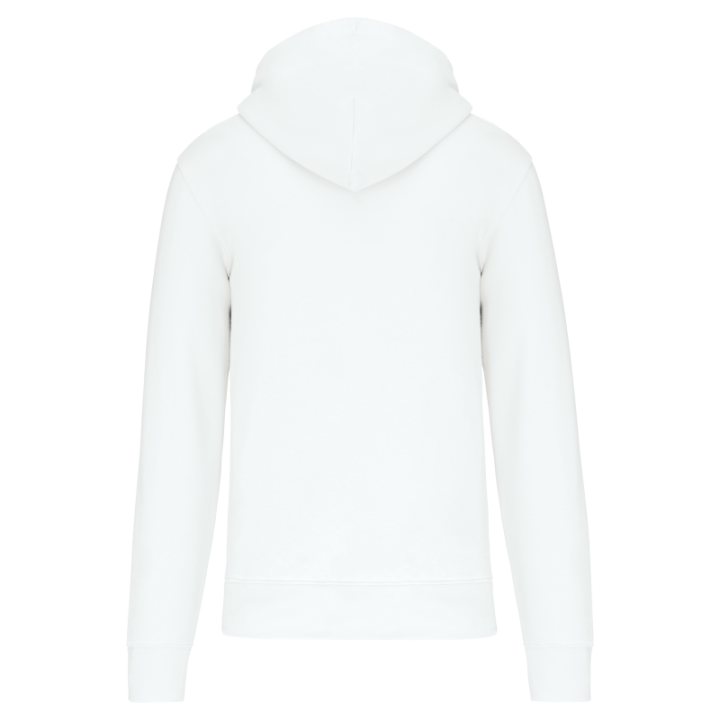 Sweat-shirt zippé à capuche homme tissu écoresponsable