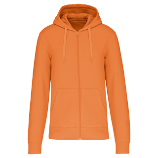 Sweat-shirt zippé à capuche homme tissu écoresponsable