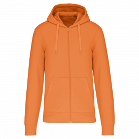 Sweat-shirt zippé à capuche homme tissu écoresponsable