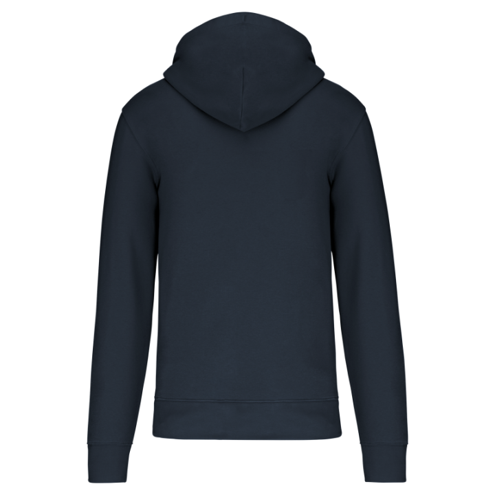 Sweat-shirt zippé à capuche homme tissu écoresponsable