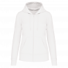 Sweat-shirt zippé à capuche pour femme avec tissu écoresponsable