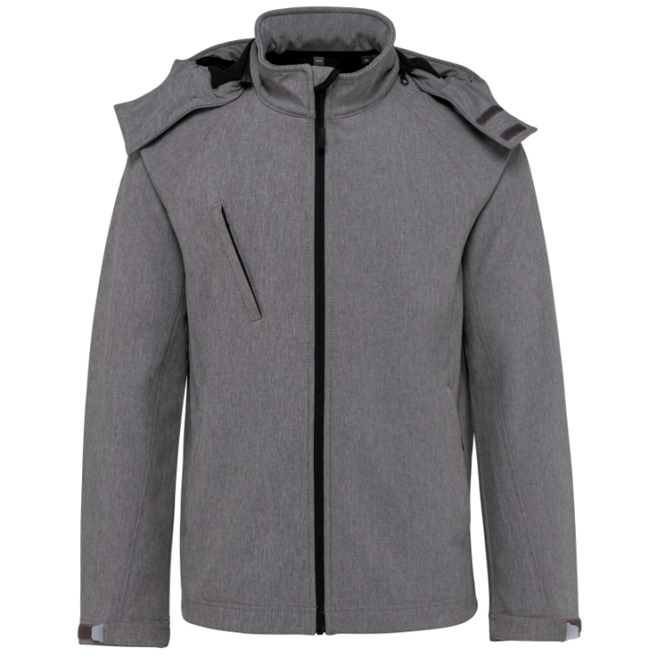 Veste homme à capuche en Softshell