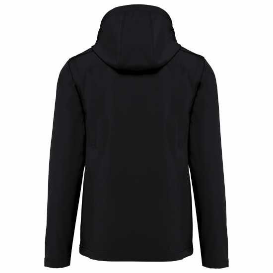 Veste softshell unisexe à capuche avec manches amovibles