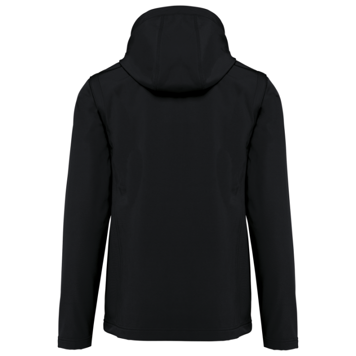 Veste softshell unisexe à capuche avec manches amovibles