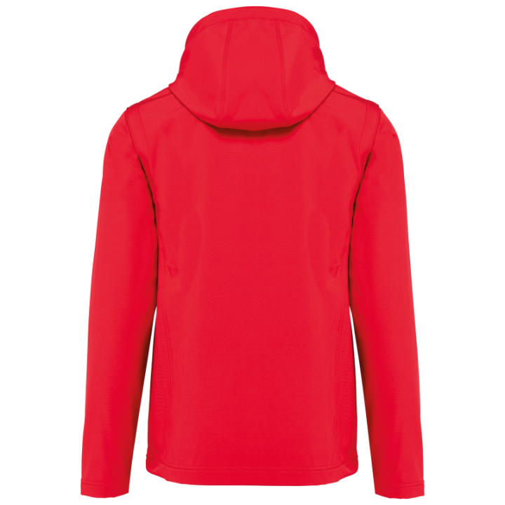 Veste softshell unisexe à capuche avec manches amovibles