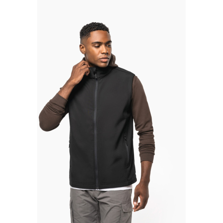 Bodywarmer softshell écoresponsable 2 couches unisexe