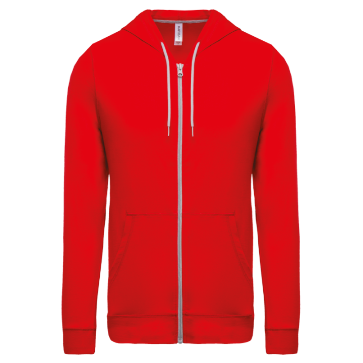 Veste coton légère à capuche