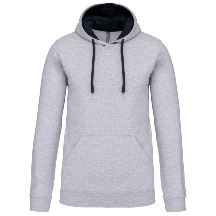 Sweat à capuche unisexe contrastée Kariban