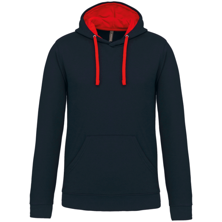 Sweat à capuche unisexe contrastée Kariban