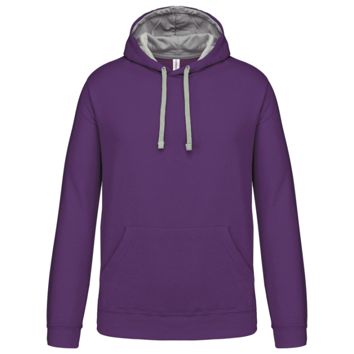 Sweat à capuche unisexe contrastée Kariban