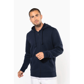 Sweat-shirt capuche zippé unisexe