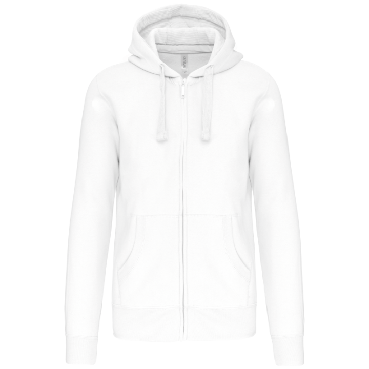 Sweat-shirt capuche zippé unisexe
