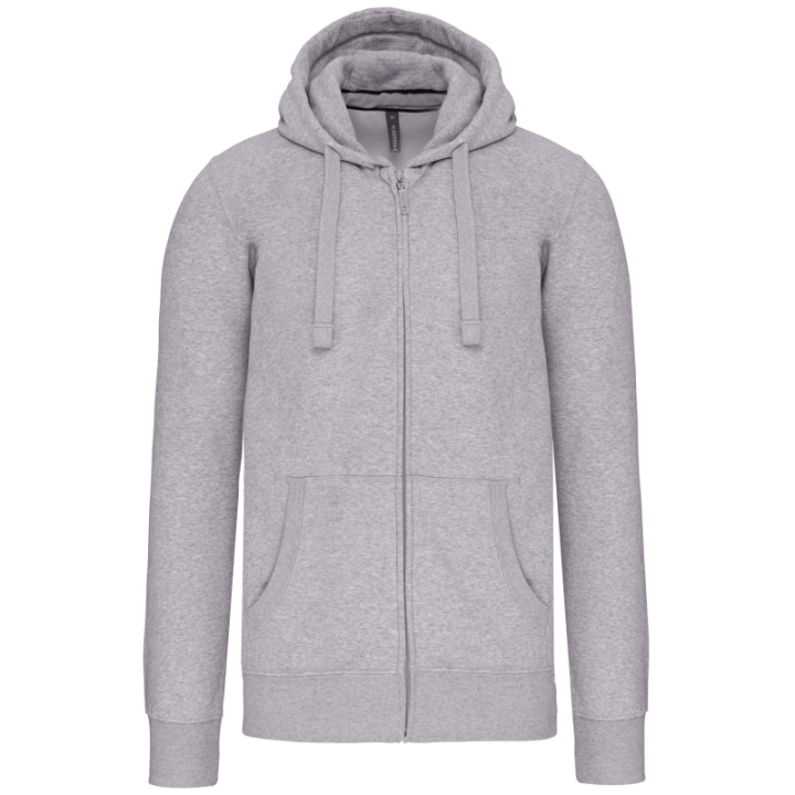 Sweat-shirt capuche zippé unisexe