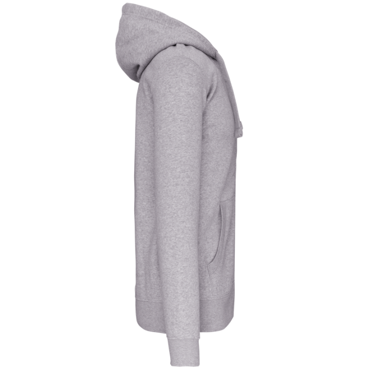 Sweat-shirt capuche zippé unisexe