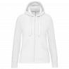 Sweat-shirt zippé capuche femme