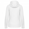 Sweat-shirt zippé capuche femme