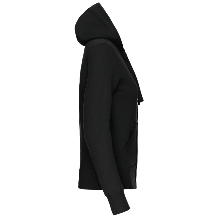 Sweat-shirt zippé capuche femme