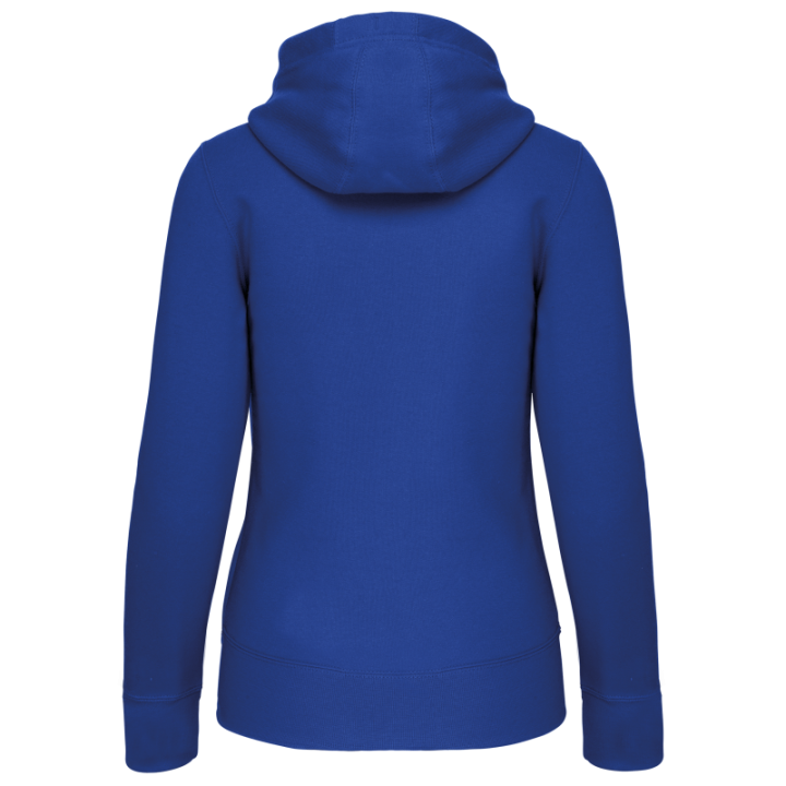 Sweat-shirt zippé capuche femme