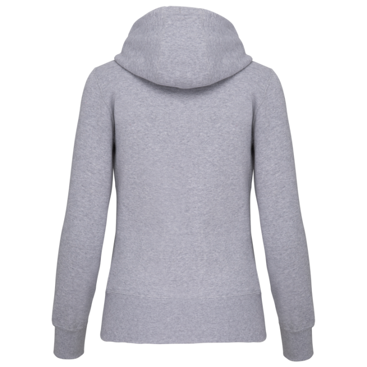 Sweat-shirt zippé capuche femme