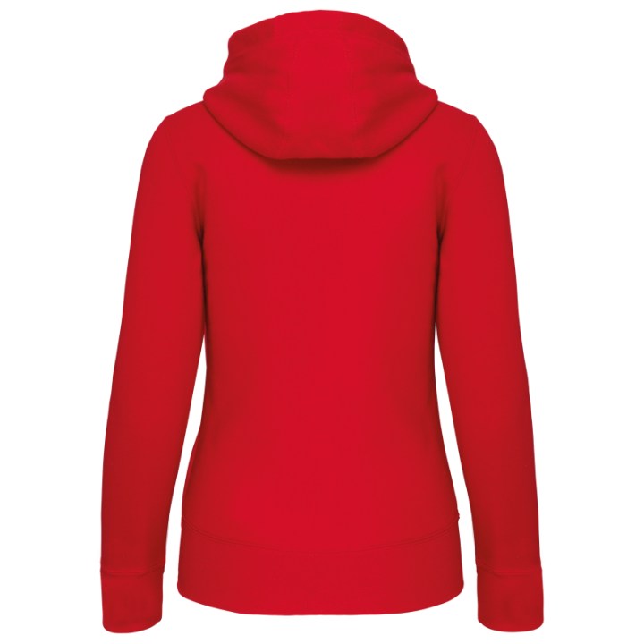 Sweat-shirt zippé capuche femme