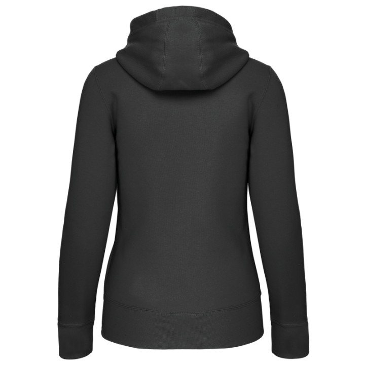 Sweat-shirt zippé capuche femme
