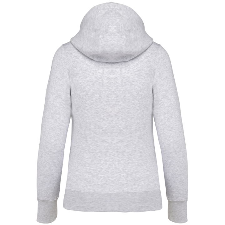 Sweat-shirt zippé capuche femme