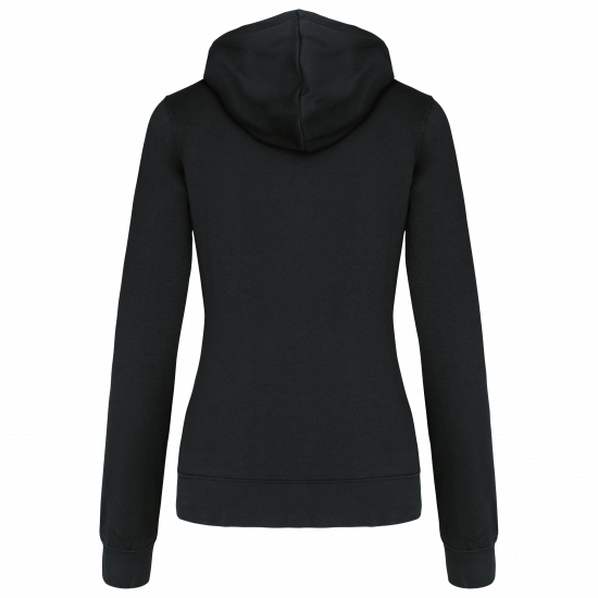 Sweat-shirt capuche contrastée femme