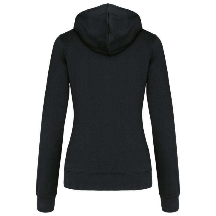 Sweat-shirt capuche contrastée femme