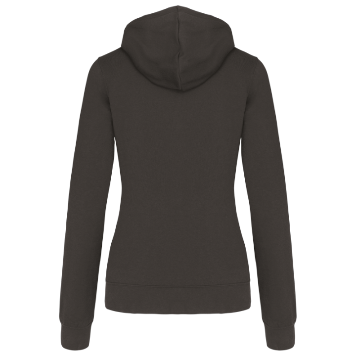 Sweat-shirt capuche contrastée femme