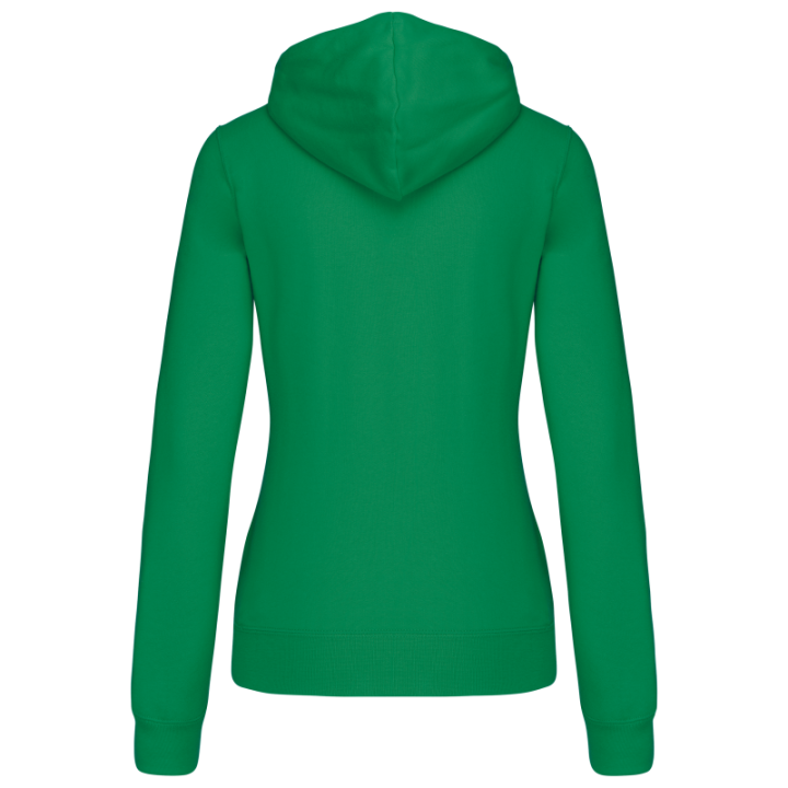 Sweat-shirt capuche contrastée femme