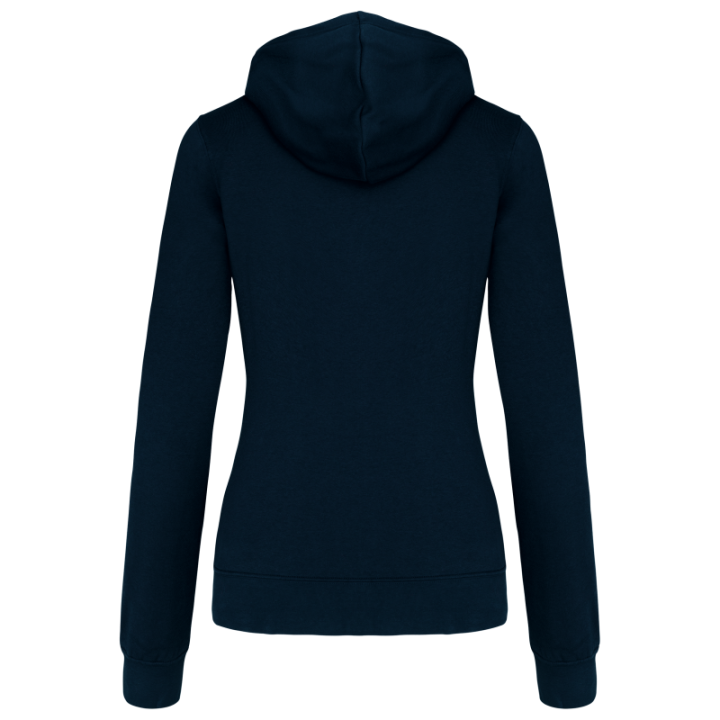 Sweat-shirt capuche contrastée femme