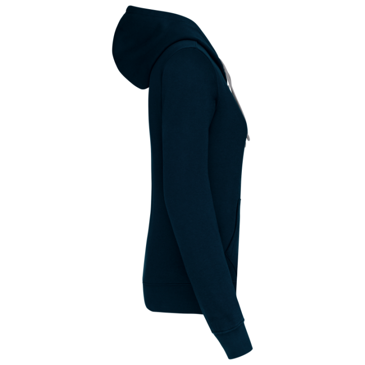 Sweat-shirt capuche contrastée femme