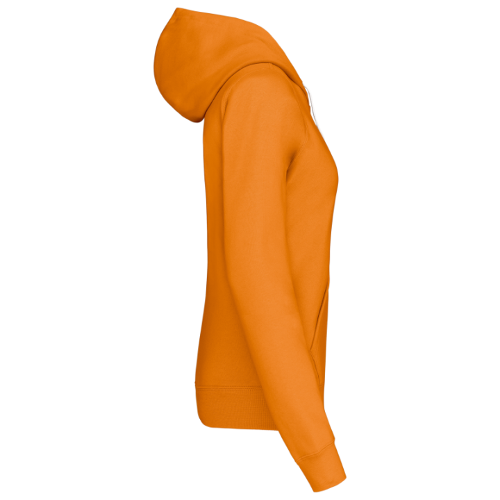 Sweat-shirt capuche contrastée femme