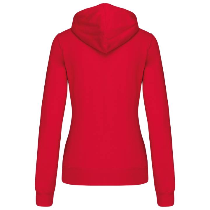 Sweat-shirt capuche contrastée femme